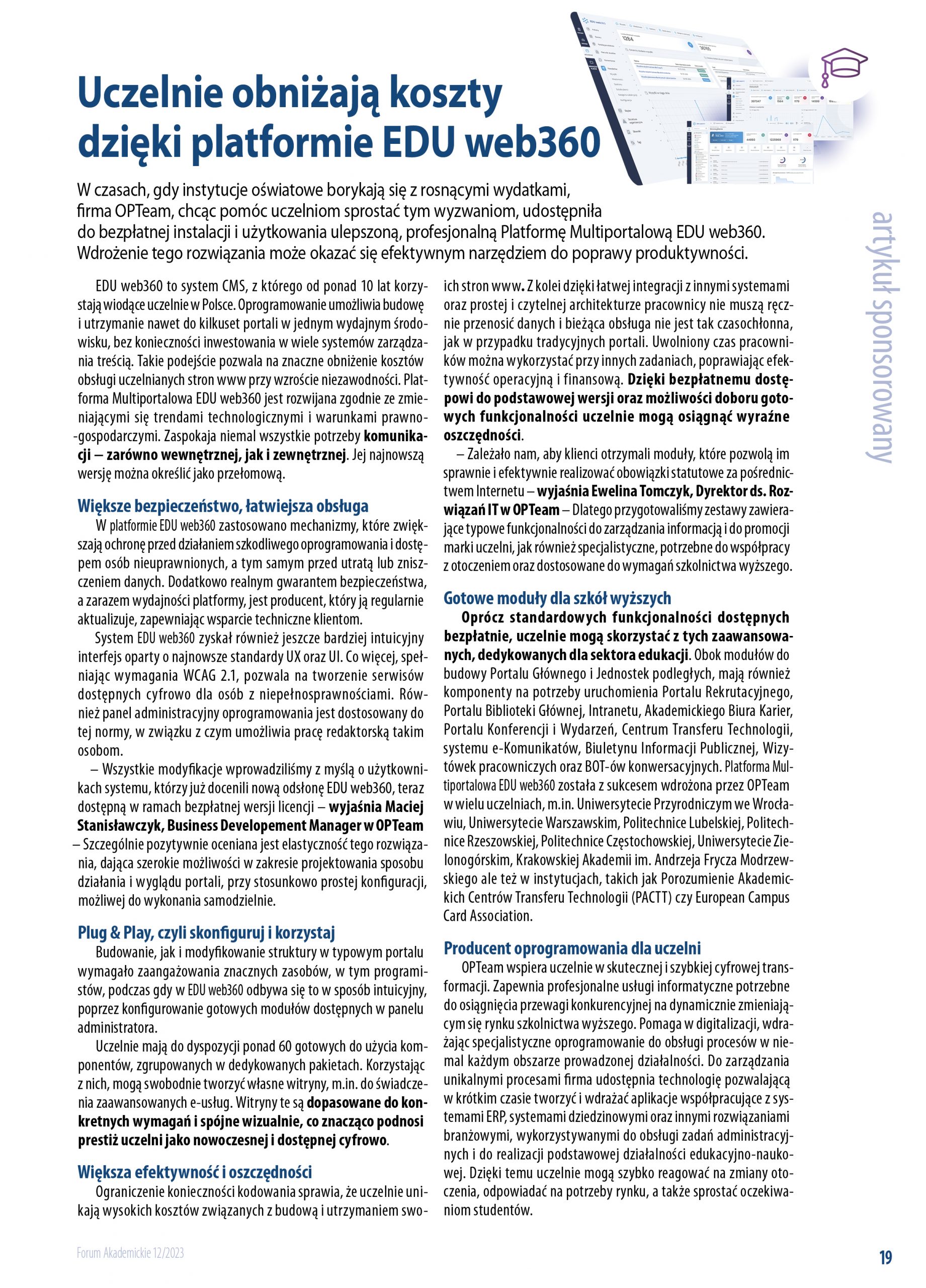 Uczelnie obniżają koszty dzięki platformie EDU web360 1