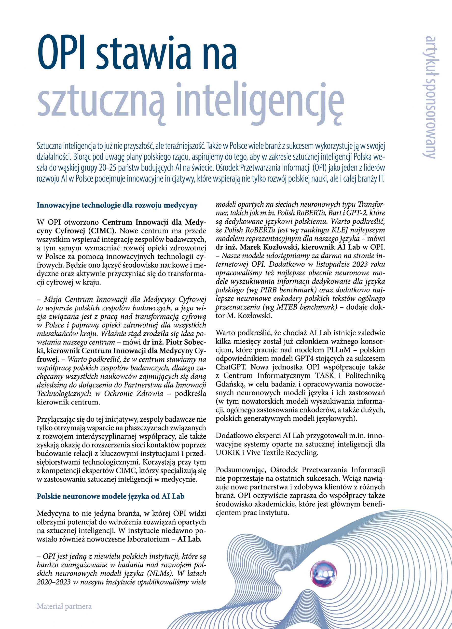 OPI stawia na sztuczną inteligencję 1