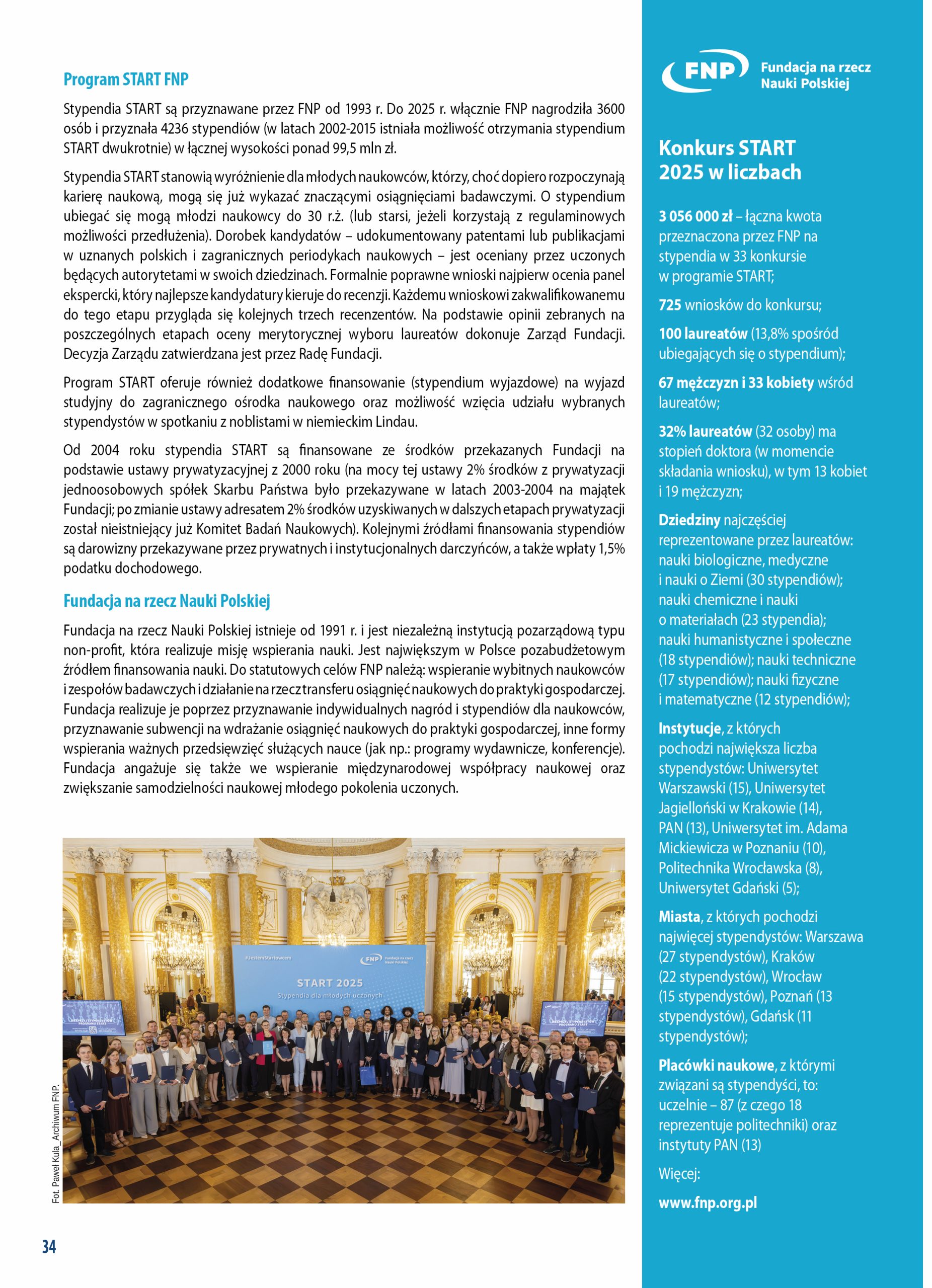 Lista 100 najzdolniejszych młodych naukowców w Polsce 4